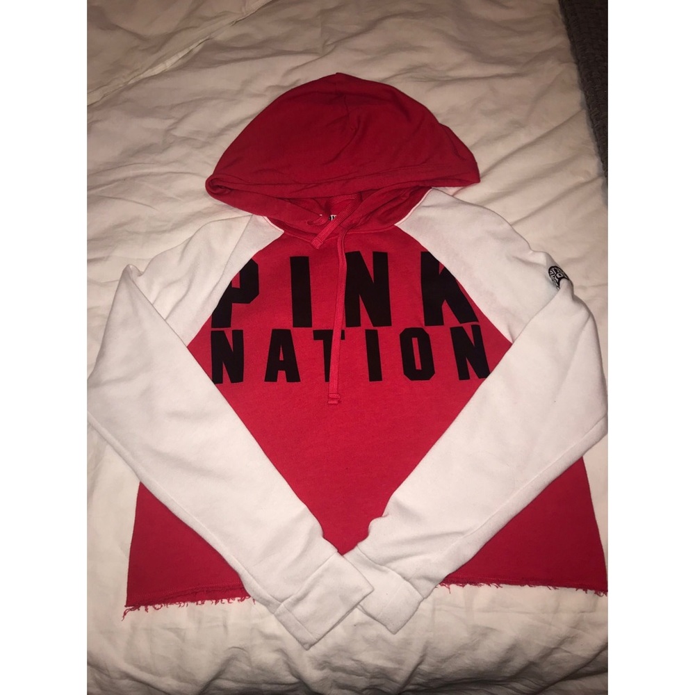 Pink Crop Top Hoodie